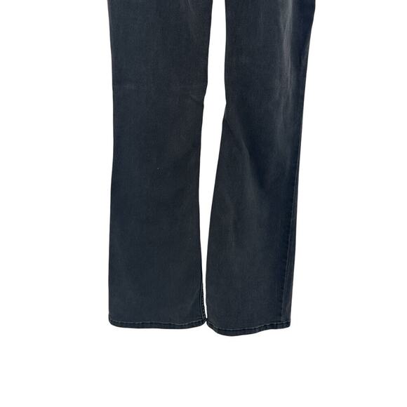 Free People We The Free Pull-On Flare Jeans Crossfront Black Denim Size 28 - Picture 8 of 12